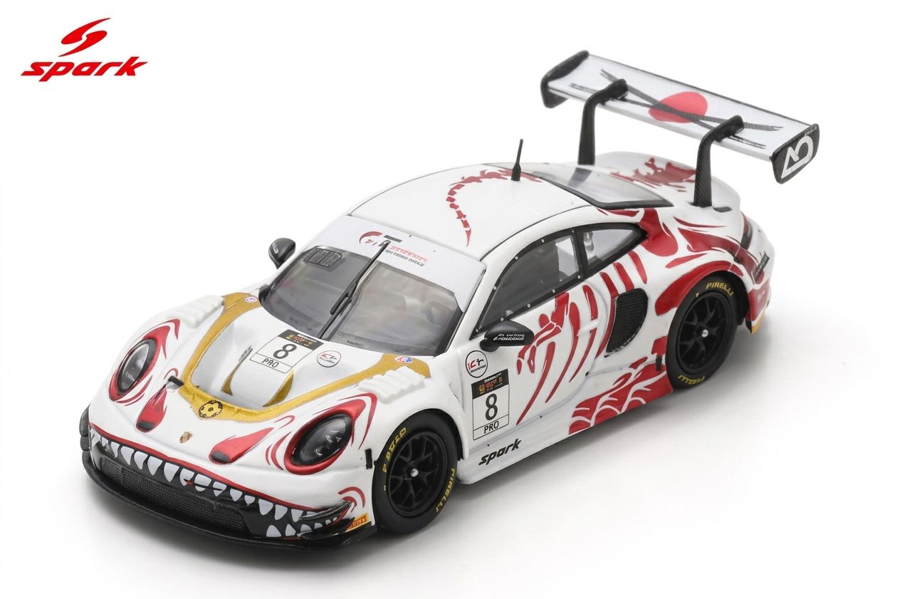 Pré Venda - Spark Porsche GT3 R No.8 AO Racing Winner Suzuka 1000km 2026 1:64 Spark