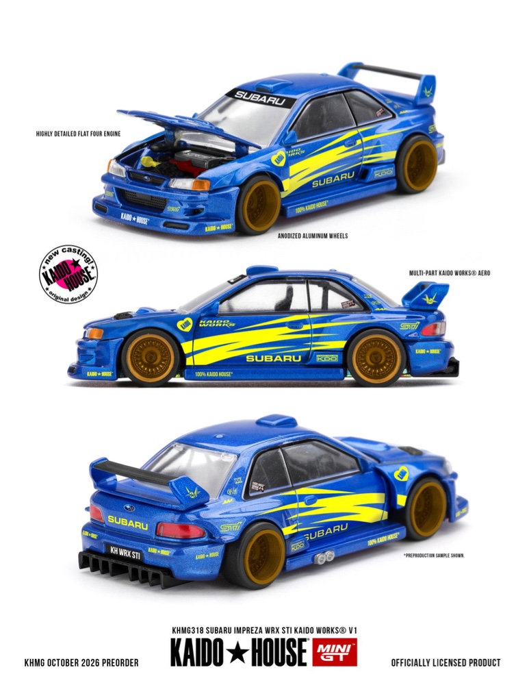 Pré Venda - Kaido House Subaru Impreza WRX STI KAIDO WORKS V1 #318