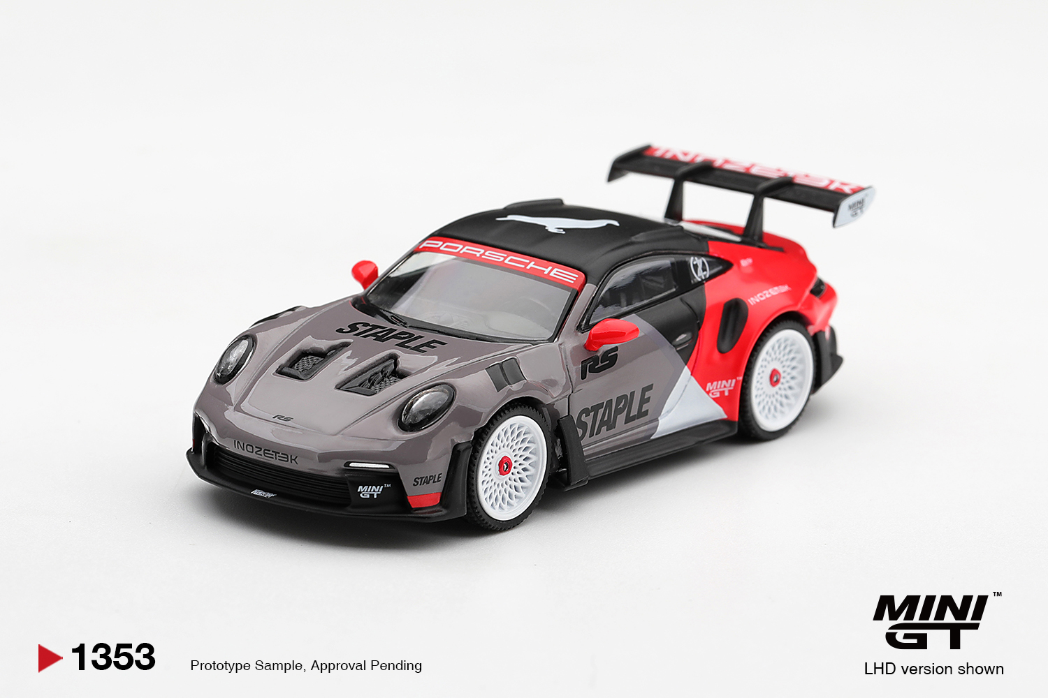 Pré Venda - Mini GT Porsche 911 GT3 RS STAPLE x INOZETEK #1353