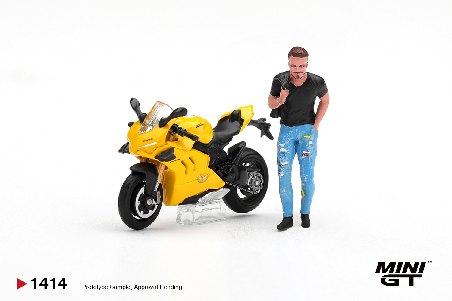 Pré Venda - Mini GT Ducati Panigale V4 S Giallo C/ figure